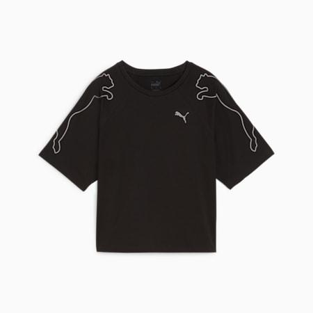 PUMA MOTION Cat Women's Tee, PUMA Black, small