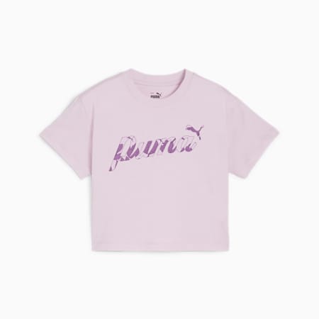 Camiseta corta para jóvenes ESS+ BLOSSOM, Grape Mist, small