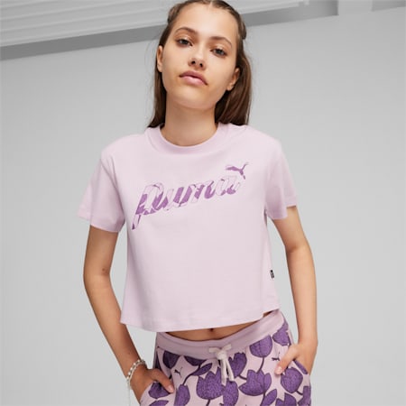 ESS+ BLOSSOM Youth Short Tee, Grape Mist, small-SEA