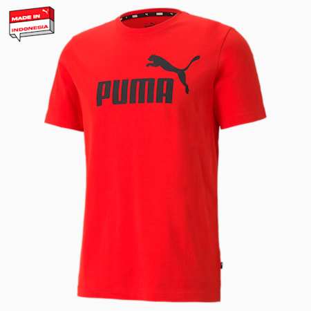 Kaus Pria Logo Esensial, For All Time Red, small-IDN