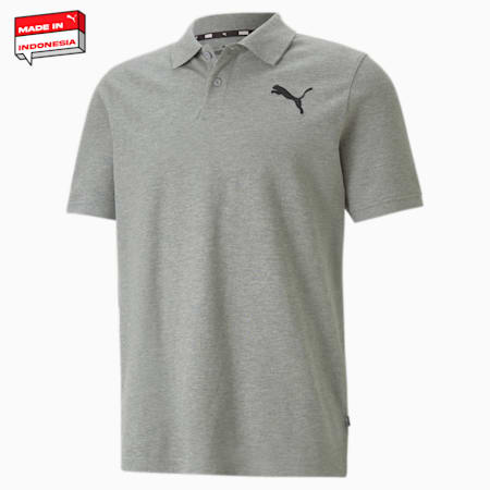 Essentials Pique Men's Polo Shirt, Medium Gray Heather-cat, small-IDN