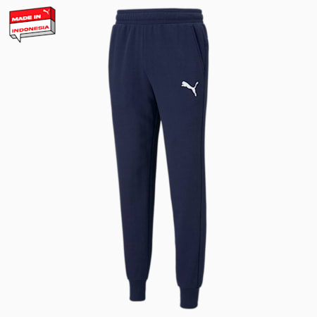 Celana Olahraga Pria Logo Esensial, PUMA Navy-Cat, small-IDN