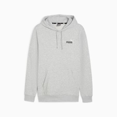 PUMA Felpa con Cappuccio e Logo Grande Essentials Uomo XS Medium Gray  Heather : : Moda