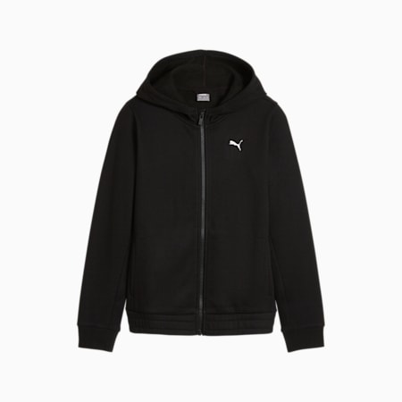 TRAIN FAVORITE hoodie met volledige ritssluiting voor jongeren, PUMA Black, small