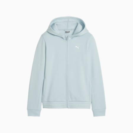 TRAIN FAVOURITE Youth Full-Zip Hoodie, Turquoise Surf, small
