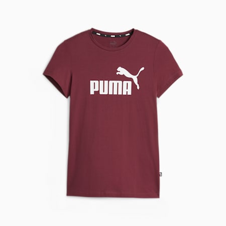 Essentials | PUMA Tee | SHOP PUMA Logo Dark Jasper ALL | Women\'s PUMA