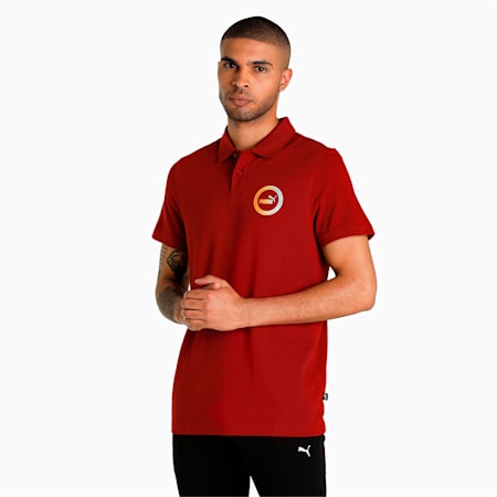 Kaos Polo Pria Rounded, Intense Red, small-IDN