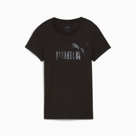 ESS+ ANIMAL T-shirt voor dames, PUMA Black, small