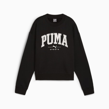 Damska bluza z okrągłym dekoltem PUMA SQUAD o pełnej długości, PUMA Black, small
