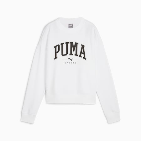 Damska bluza z okrągłym dekoltem PUMA SQUAD o pełnej długości, PUMA White, small