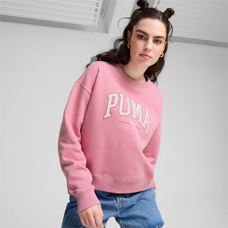 PUMA SQUAD Full-Length Crewneck Women, Mauved Out, small