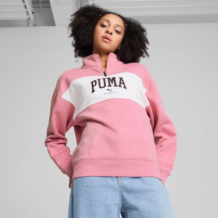 Haut à 1/4 zip PUMA SQUAD Femme, Mauved Out, small