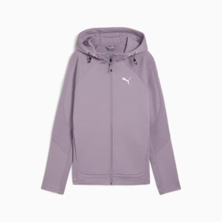 EVOSTRIPE Full-Zip Hoodie Women, Pale Plum, small-NZL