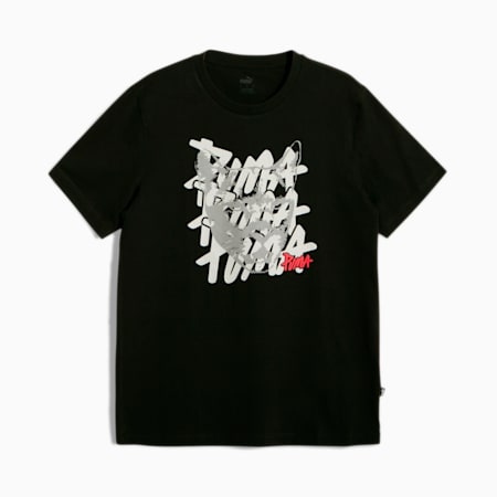 Men s PUMA Graphic Cat Tee PUMA Black PUMA SHOP ALL PUMA PUMA