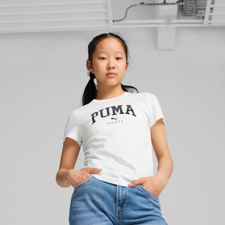 PUMA SQUAD T-Shirt Teenager, PUMA White, small