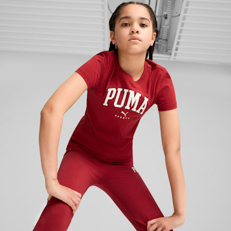 PUMA SQUAD Tee Youth, Intense Red, small