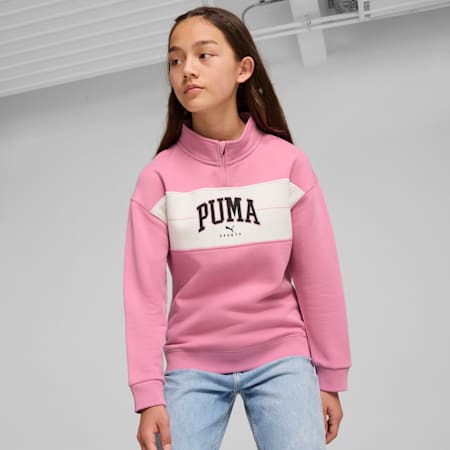 Veste à 1/2 zip PUMA SQUAD Enfant et Adolescent, Mauved Out, small