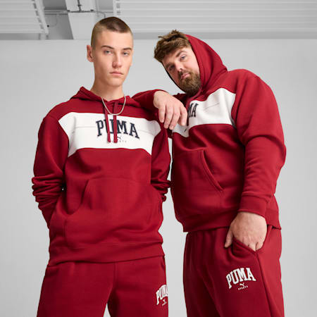 Sudadera con capucha PUMA SQUAD para hombre, Intense Red, small