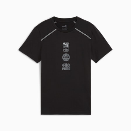 ACTIVE SPORTS T-shirt met print voor jongeren, PUMA Black, small
