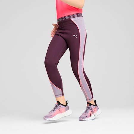 PUMA FIT 7/8-legging voor jongeren, Midnight Plum, small