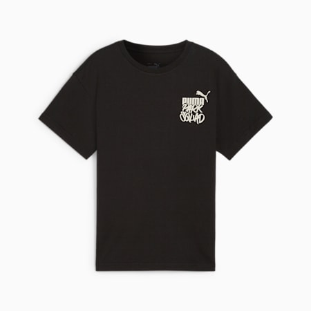 Młodzieżowa koszulka z grafiką ESS+ MID 90s, PUMA Black, small
