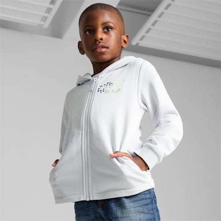 ESS+ Hoodie Kids, Silver Mist, small