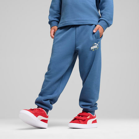 ESS+ PUMA Sweatpants Youth, Blue Horizon, small-IDN