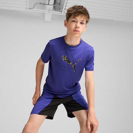 PUMA FIT T-shirt voor jongeren, Lapis Lazuli, small