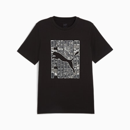 T-shirt mimetica GRAPHICS da uomo, PUMA Black, small