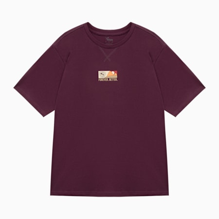 BETTER SPORTSWEAR Tee Women, Midnight Plum, small-IDN