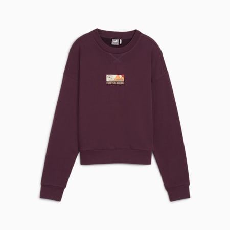 BETTER SPORTSWEAR Crew Women, Midnight Plum, small-IDN