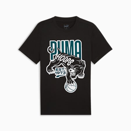 Winning Shot Men's Graphic Basketball Tee, PUMA Black, small-AUS