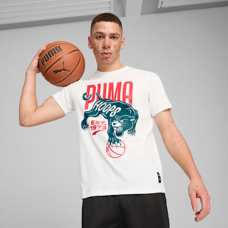 Winning Shot Men's Graphic Basketball Tee, PUMA White, small-AUS