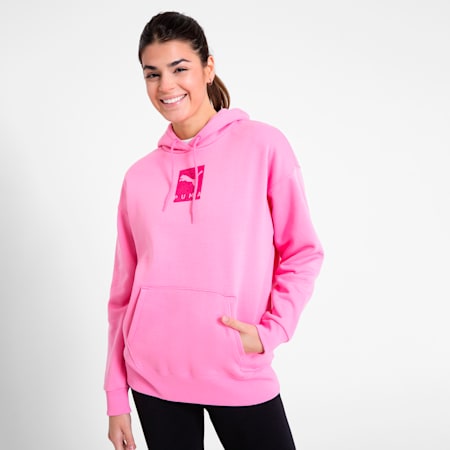 Polera oversize FL para mujer, Fast Pink, small-PER