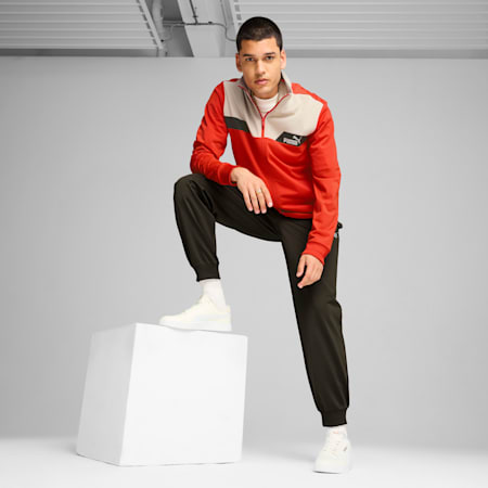 POWER Tracksuit Men, Redmazing, small