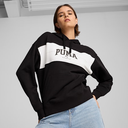 PUMA SQUAD Women's Hoodie, PUMA Black, small-AUS