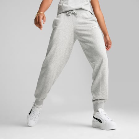 PUMA SQUAD Women's Pants, Light Gray Heather, small-AUS