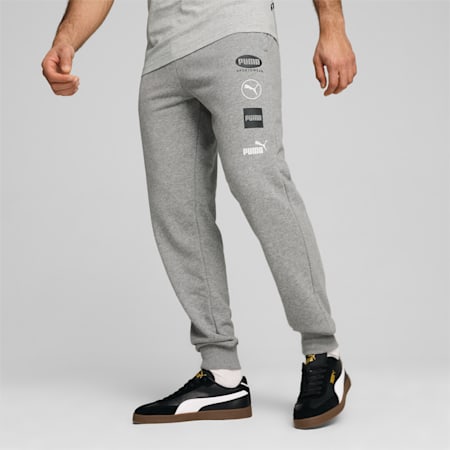 PUMA POWER Jogginghose Herren, Medium Gray Heather, small