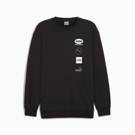 PUMA POWER Graphic Sweatshirt Herren, PUMA Black, small
