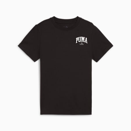 Camiseta juvenil PUMA SQUAD con estampado pequeño, PUMA Black, small
