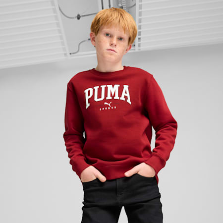 PUMA SQUAD Crew Youth, Intense Red, small