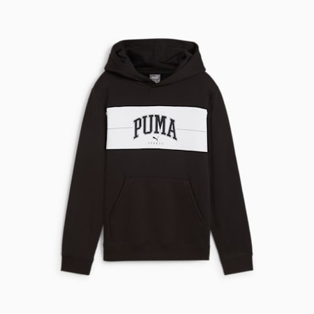 PUMA SQUAD Hoodie - Boys 8-16 years, PUMA Black, small-AUS