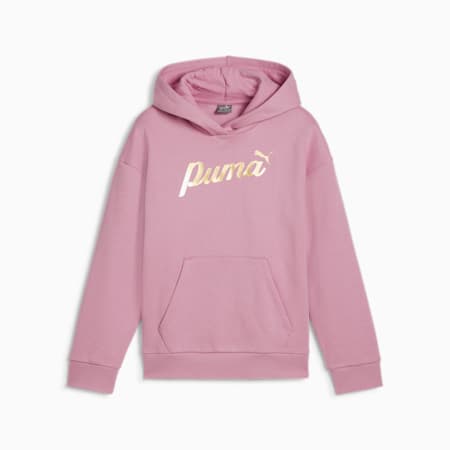 ESS SCRIPT Hoodie Girls 8 16 years PUMA Black gold foil PUMA Kids PUMA