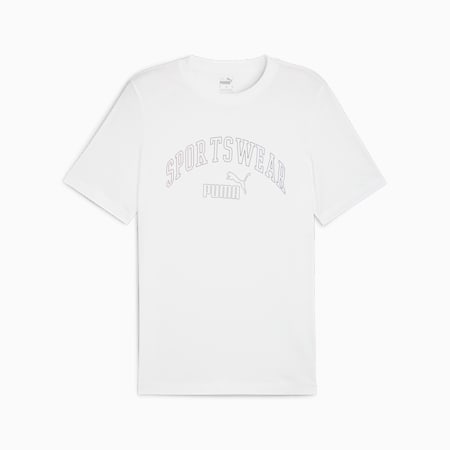 ESS+ LOGO LAB Gradient T-shirt voor heren, PUMA White, small