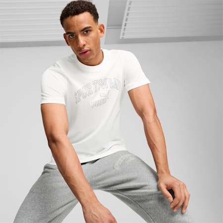 ESS+ LOGO LAB Gradient Tee Men, PUMA White, small