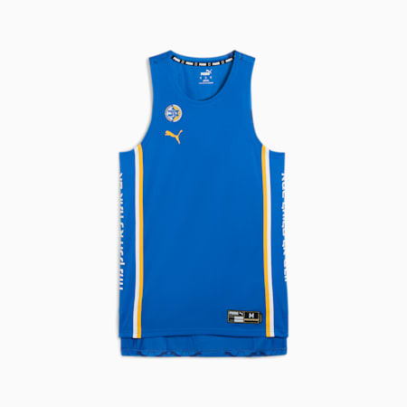 Camiseta de baloncesto para partido Maccabi para hombre, Nautical Blue, small
