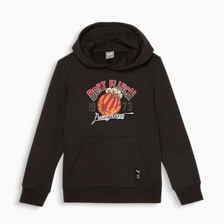 Hoops Men's Basketball Hoodie, PUMA Black, small-AUS