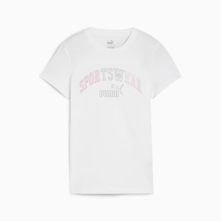 Camiseta ESS+ LOGO LAB para mujer, PUMA White, small