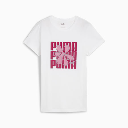 GRAPHICS T-shirt voor dames, PUMA White, small