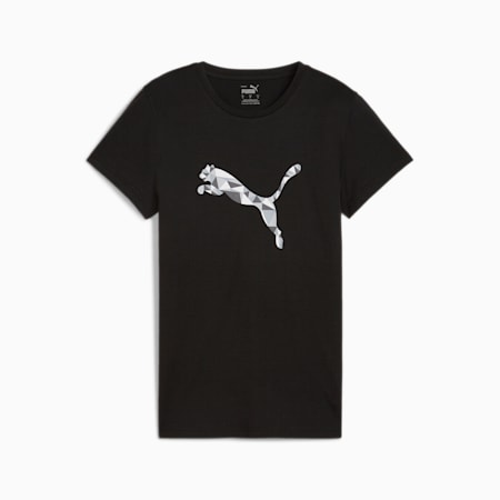 GRAPHICS Cat T-shirt voor dames, PUMA Black, small